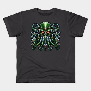 Biomech Cthulhu Overlord S01 D41 Kids T-Shirt